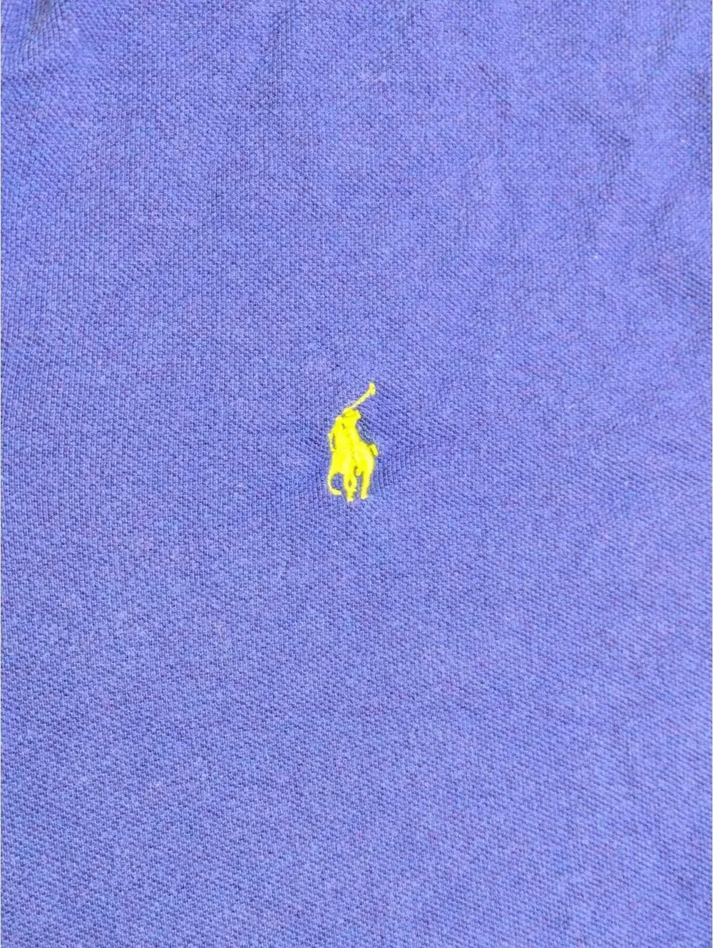 Polo Ralph Lauren Short Sleeve Polo Shirt Solid Blue Cotton Mens Large